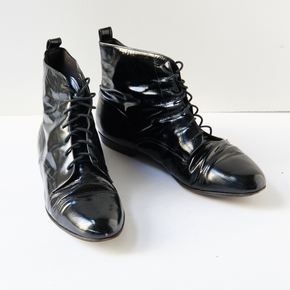 80s - SUSAN BENNIS - WARREN EDWARDS - Boots - Men\'s - 10 - BLK Leather